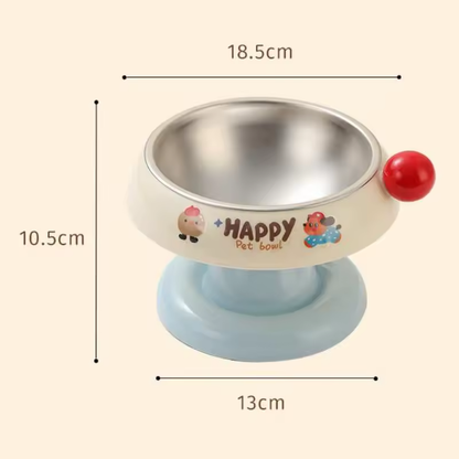 Cute Pet Bowl—Stainless Steel Material, Non-Slip Design