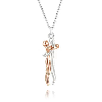 Hip Hop Enbrace Couple Pendant For Women Men Punk Lovers Hug Necklace Promise Jewelry Party Gifts New Fashion - Buddha bead​