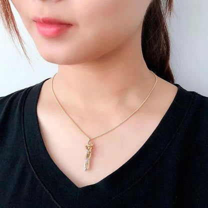 Hip Hop Enbrace Couple Pendant For Women Men Punk Lovers Hug Necklace Promise Jewelry Party Gifts New Fashion - Buddha bead​