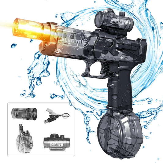 Battle Electric Water Guns – High Capacity Squirt Guns with Realistic Muzzle Flash, Outdoor Toy