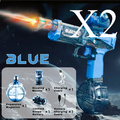 Battle Electric Water Guns – High Capacity Squirt Guns with Realistic Muzzle Flash, Outdoor Toy